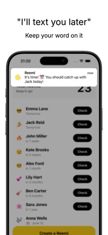 Reemi: Social Reminders Screenshot 3 of 6