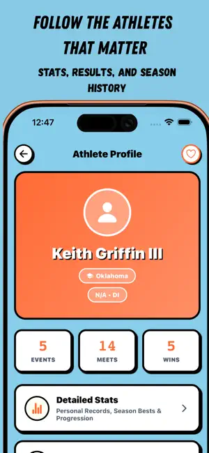TrackHub: Collegiate T&F screenshot 4