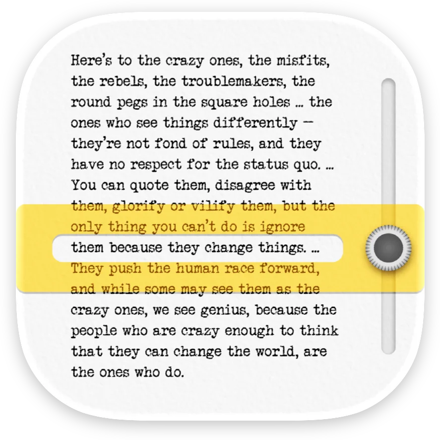 Focus & ADHD Reading - Glide