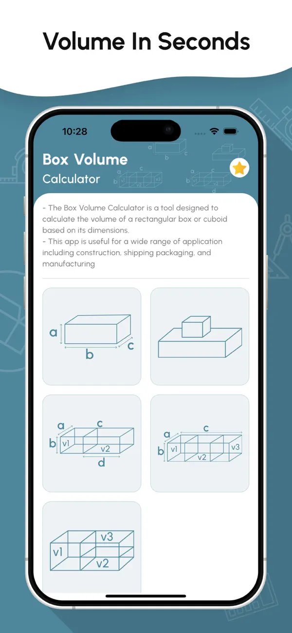 Screenshot #2 pour Box Volume Calculator