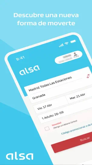 Captura de pantalla de Alsa: Compra Billetes De Bus en iPhone 2