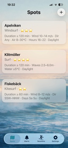 Surflert screenshot