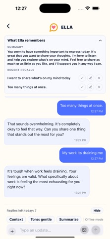 Ella : Emotional Support Screenshot 3 of 6