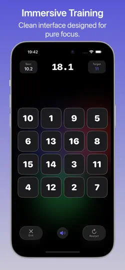 Schulte Table: ADHD Focus、Flow iPhone Screenshot 3