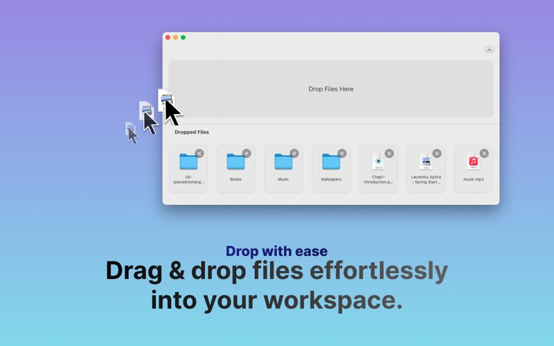 Borrower: File Drop Hub app screenshot