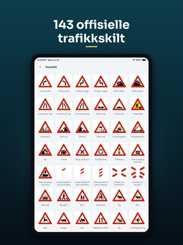 Teoriprøven 2026: Bil klasse B iPad screenshot