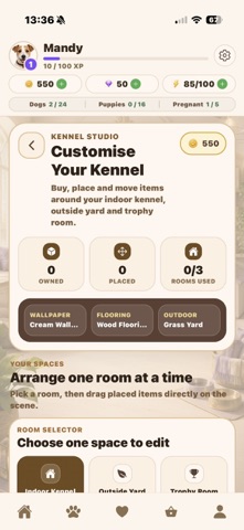 My Kennel: Dog Breeding Game iPhone screenshot