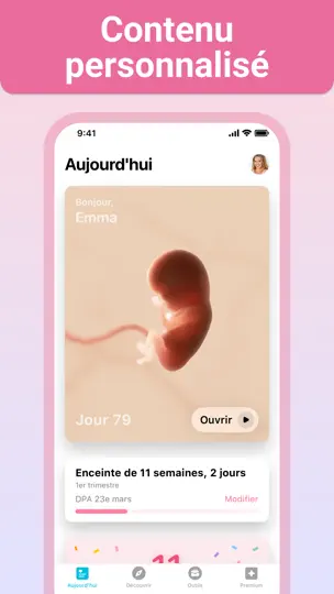 Capture d'écran de Grossesse + | Appli De Suivi sur iPhone 1