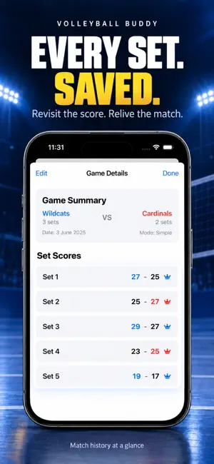Volleyball Buddy: Score Keeper screenshot 3