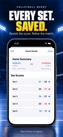 Volleyball Buddy: Score Keeper Screenshot 3 of 5