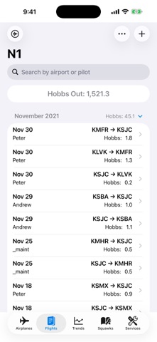 aeroLogbook Screenshot 2 of 6