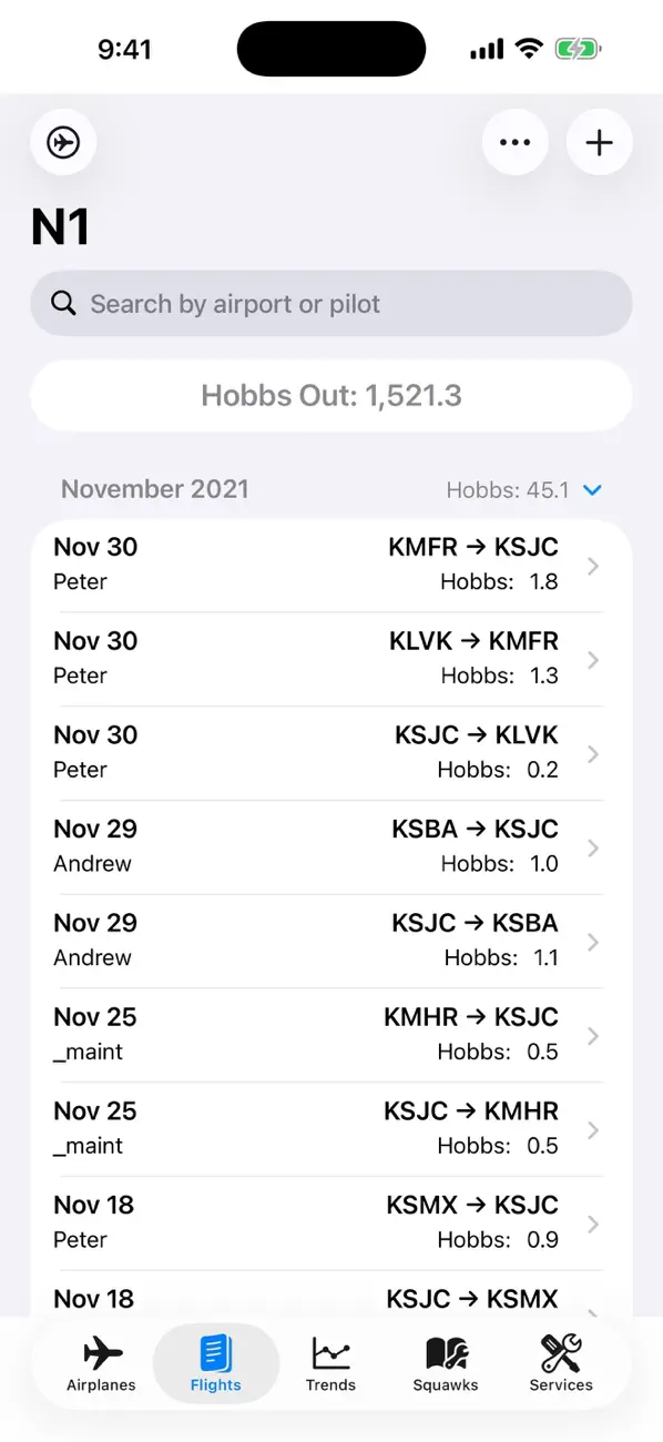 Screenshot #2 pour aeroLogbook