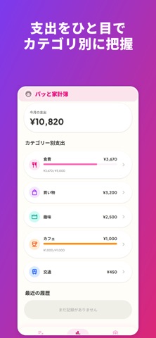 パッと家計簿 screenshot
