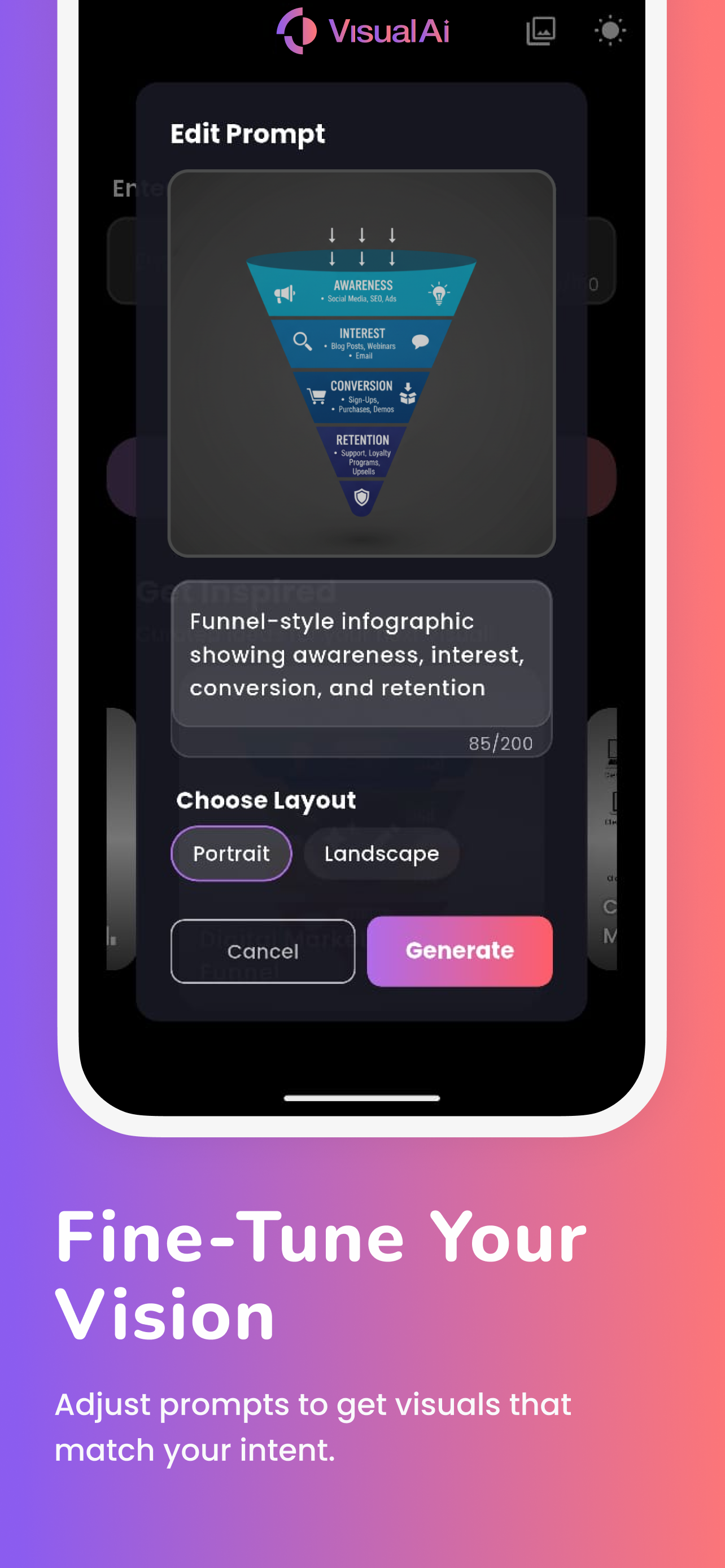 Visual AI Text to Infographic