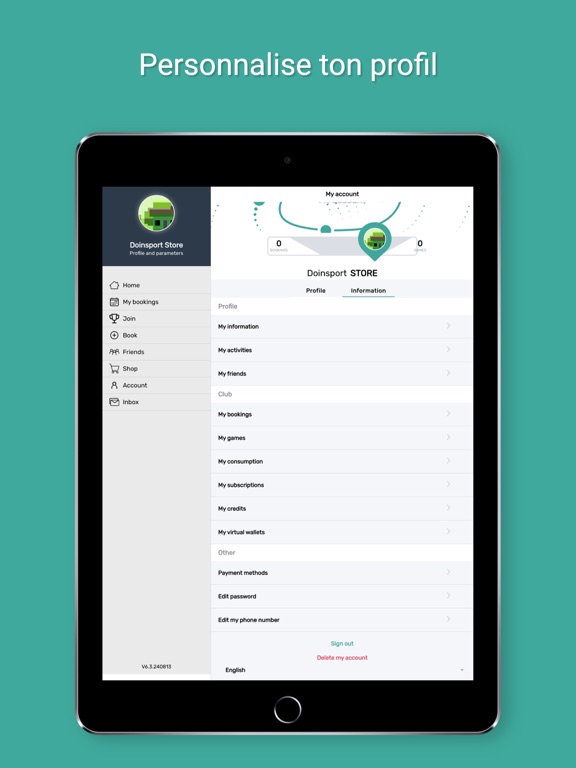 Galaxy Padel iPad screenshot