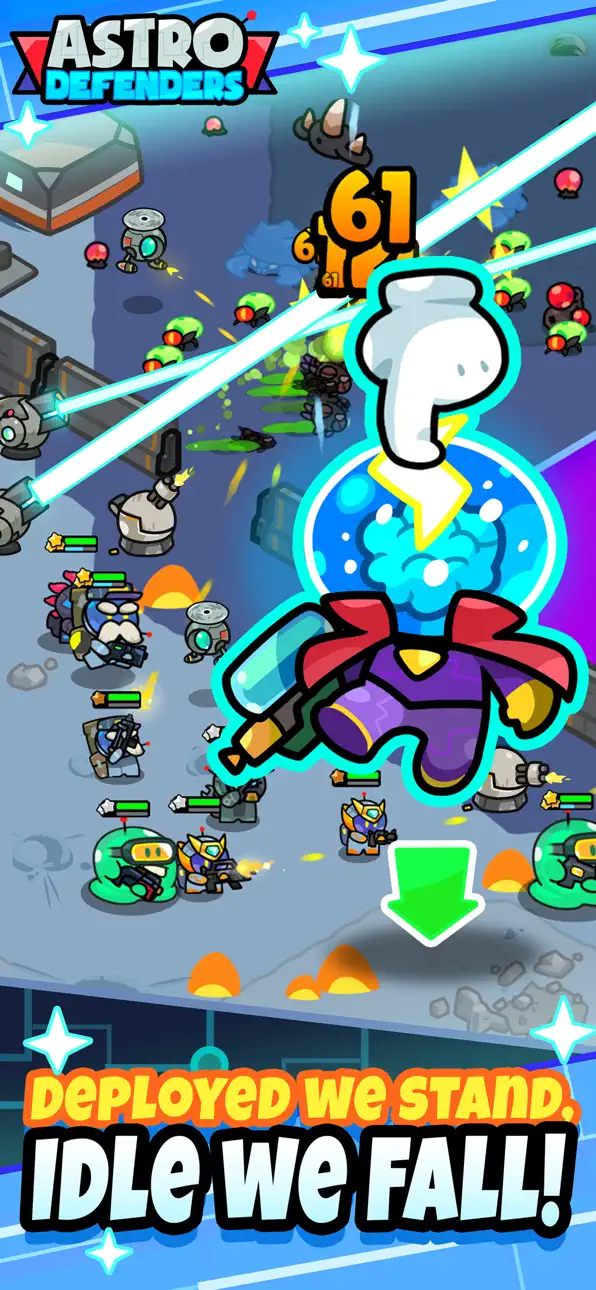 Astro Defenders : Capt.Couch iOS Mod IPA screenshot 1 - iOS game interface