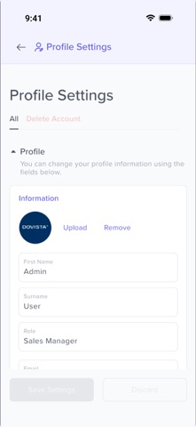 MyDovista - Sales Portal screenshot