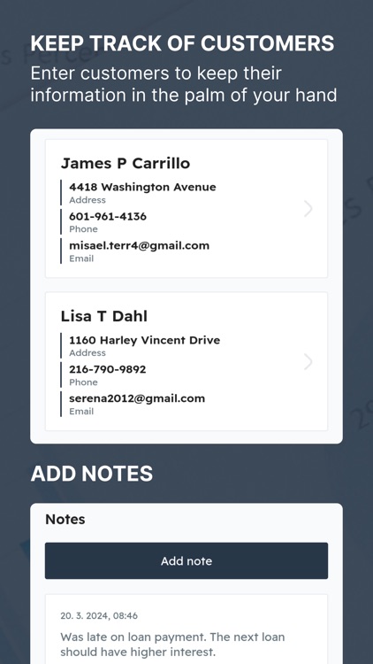 Money lender - Loan management screenshot-6