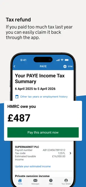 HMRC iPhone screenshot 5