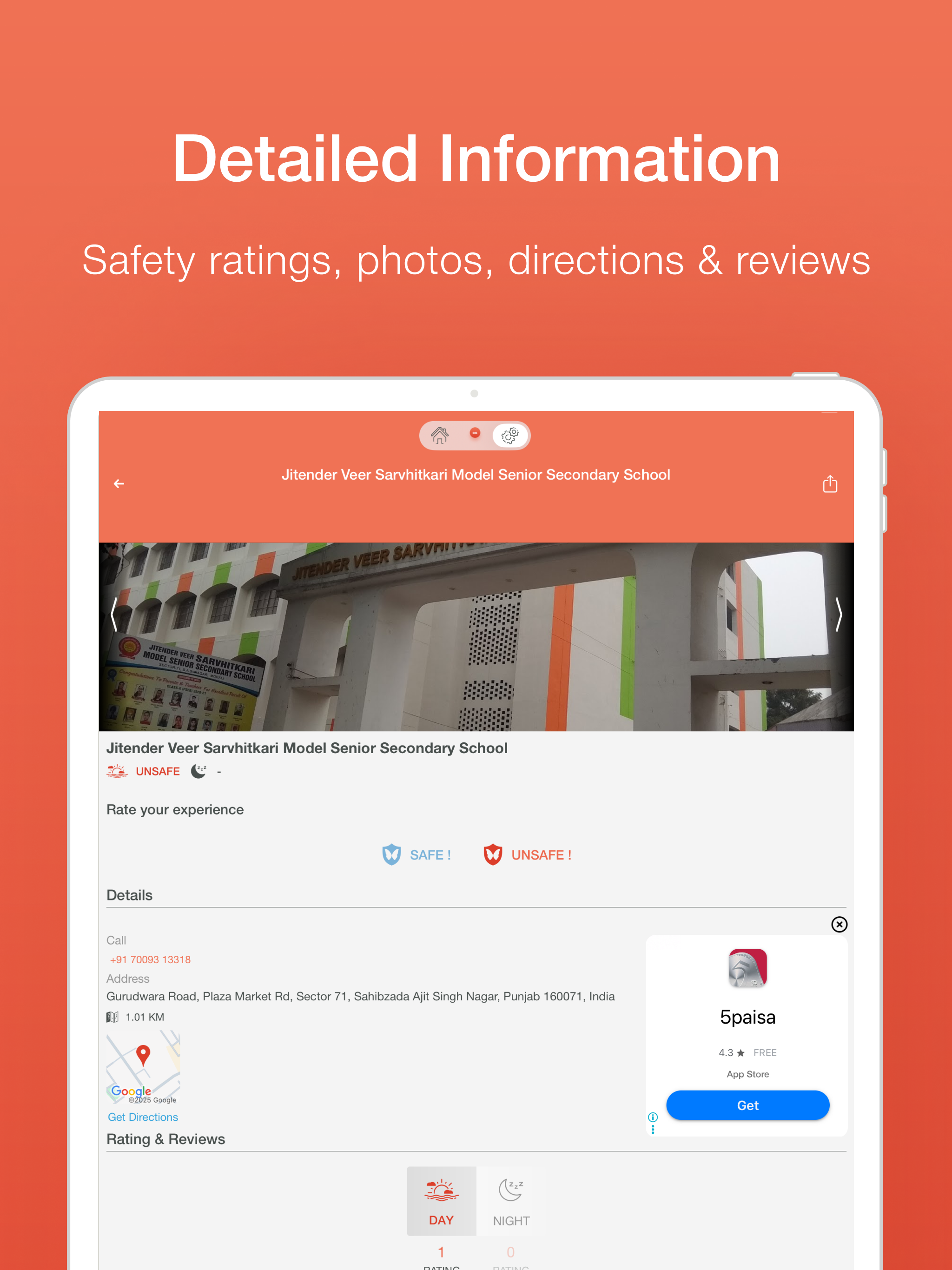 Phree: A Safety Ratings App