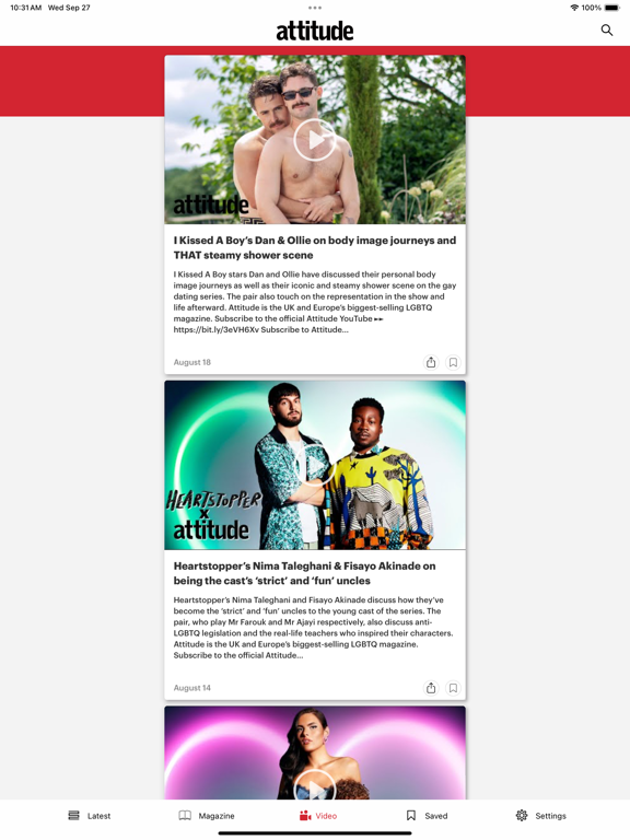 Attitude Magazine. iPad app afbeelding 3