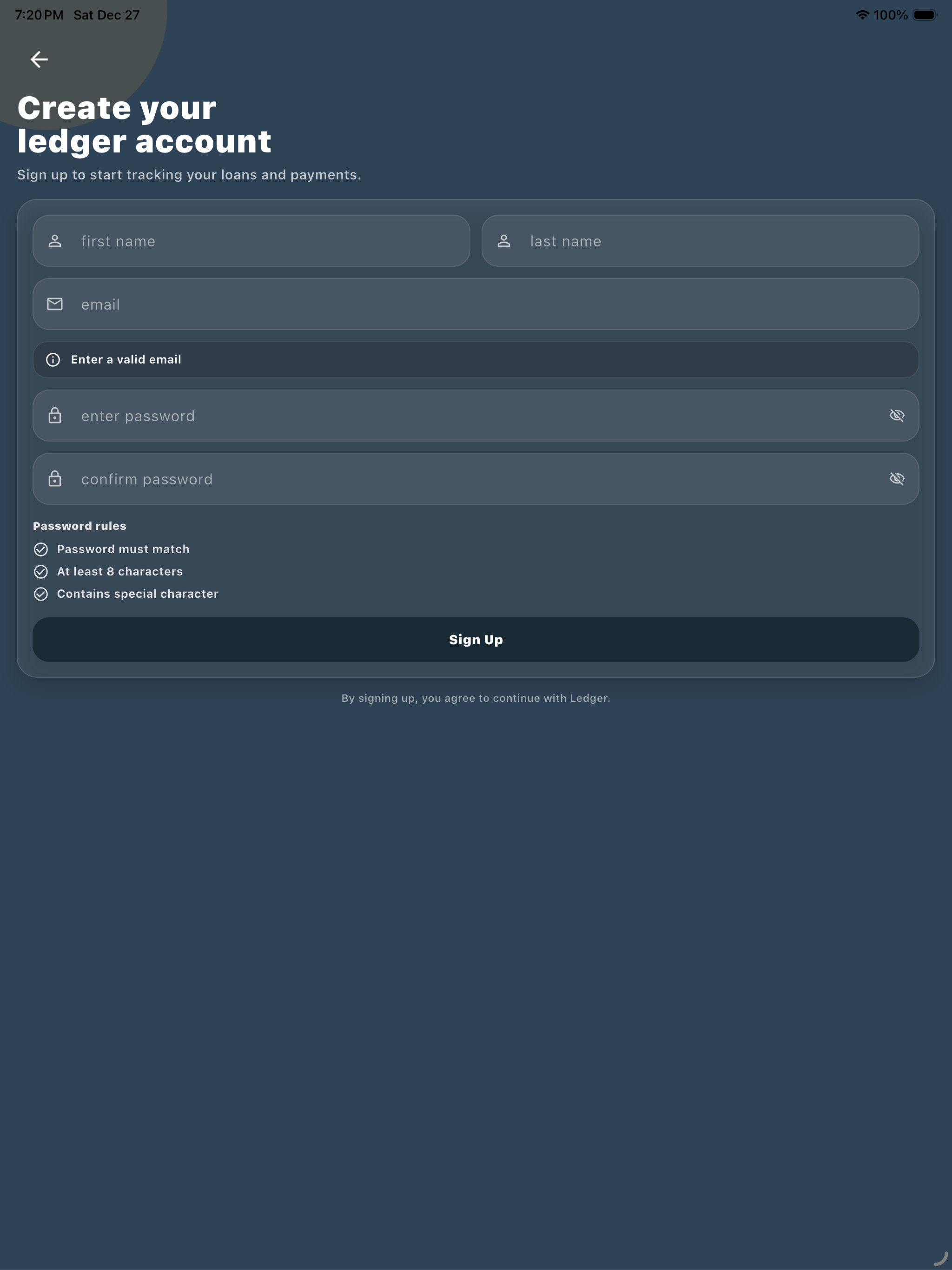 Ledger: Digital Logbook