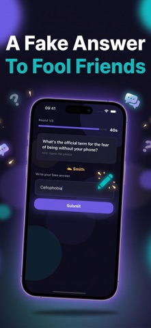 Party Quiz Game - BluffOut iPhone screenshot