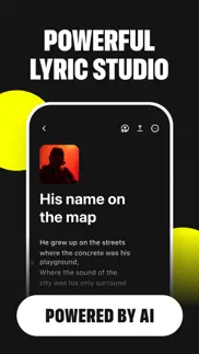lyric studio - rap rhyme maker iphone screenshot 1