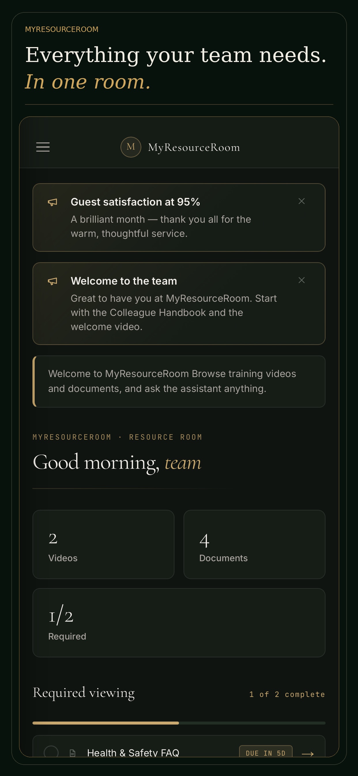 Screenshot 1 of Resource Room