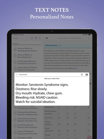 Maudsley Deprescribing Guide iPad screenshot