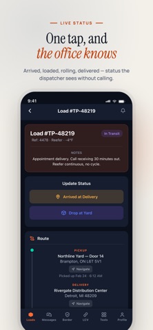 TruckerPro Driver iPhone screenshot