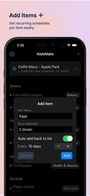AisleMate: Grocery Aisle List screenshot 4