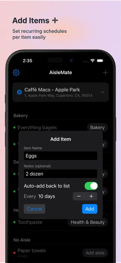 AisleMate: Grocery Aisle List screenshot 4