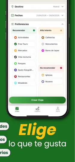 Captura de pantalla de Itinio Recomendaciones Locales en iPhone 3