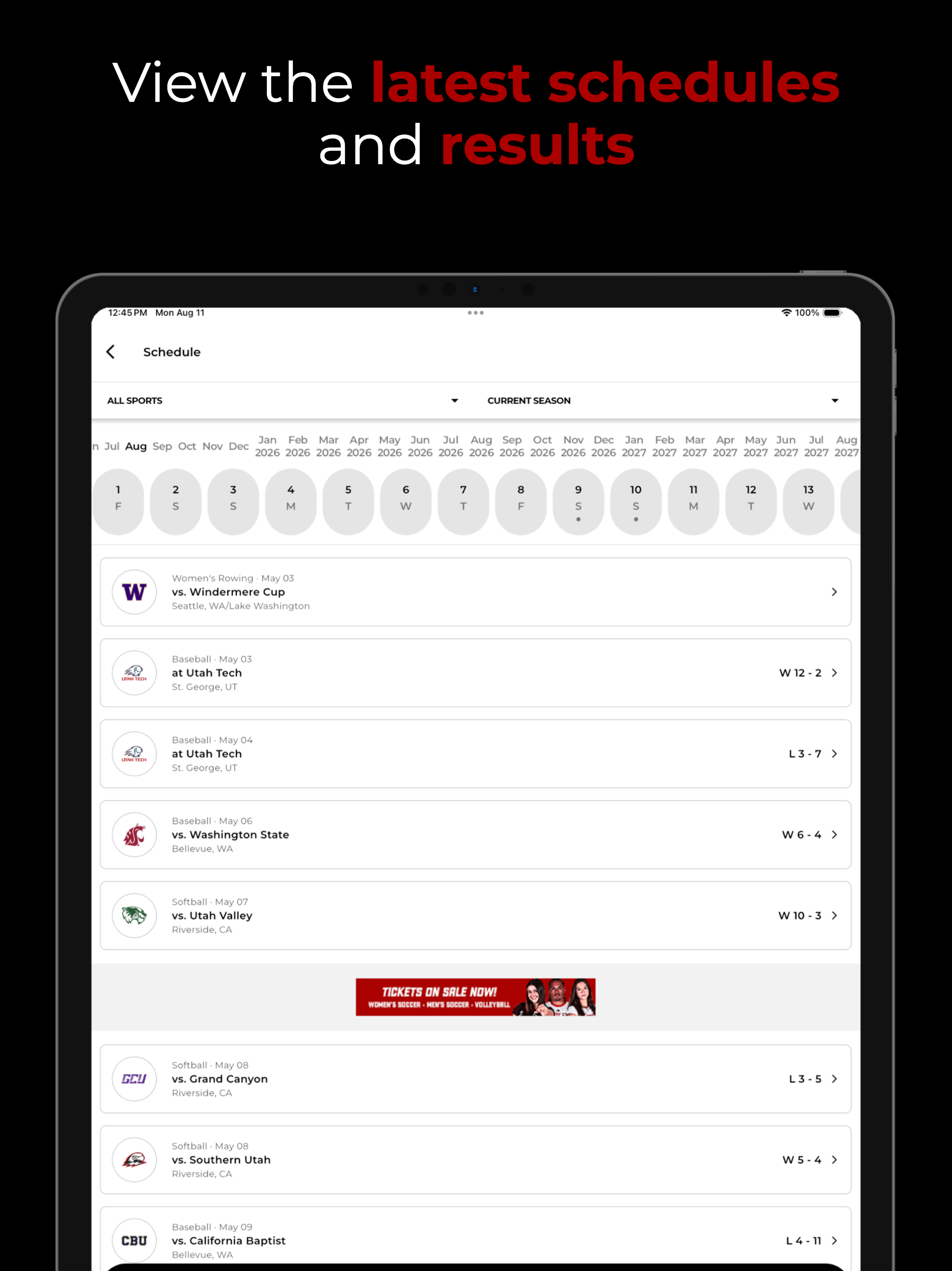 Seattle U Athletics screenshot 8