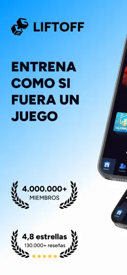 Captura de pantalla de Liftoff: Entrenos Con Rangos en iPhone 1