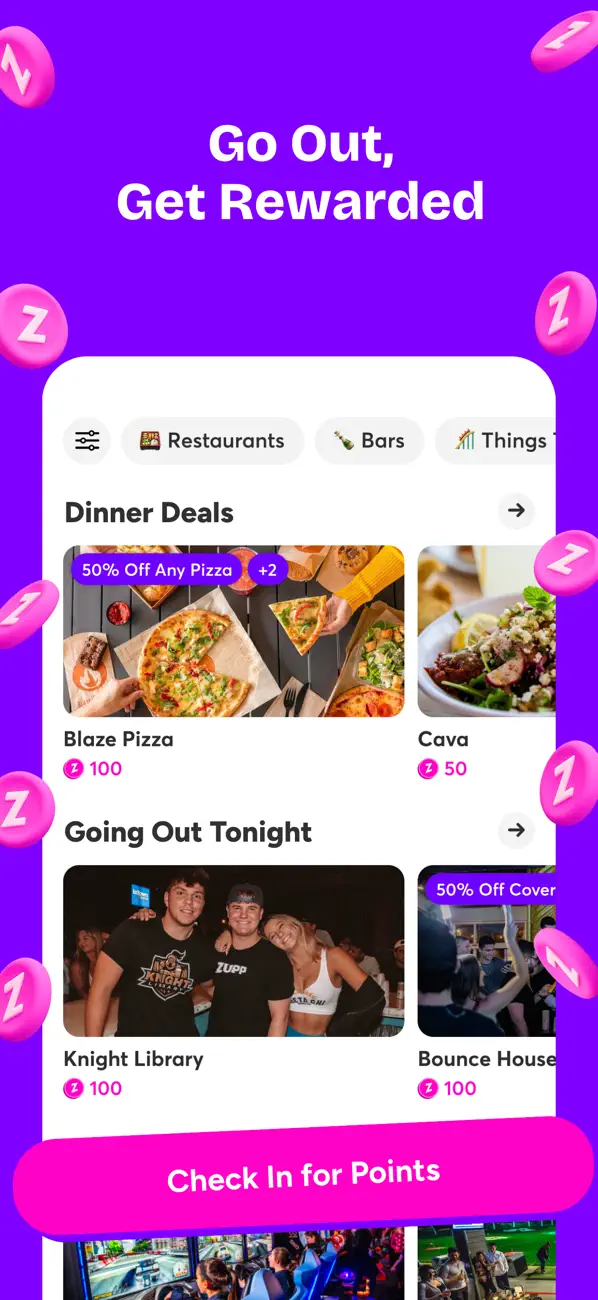 Screenshot #1 pour Zupp - College Rewards