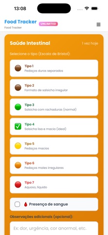 Food Tracker App screenshot