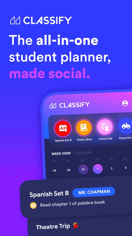 Classify — School Planner