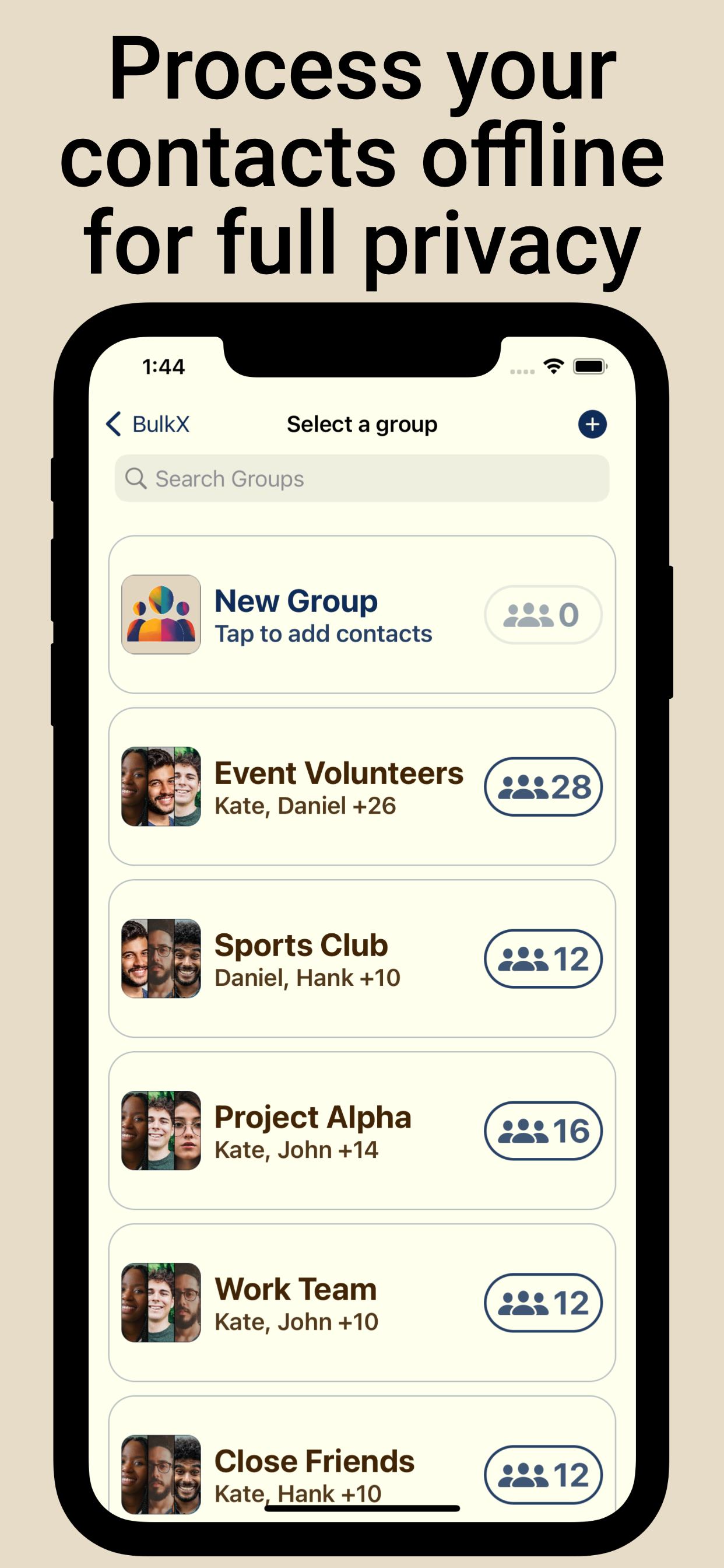 Send Group SMS & Email - BulkX
