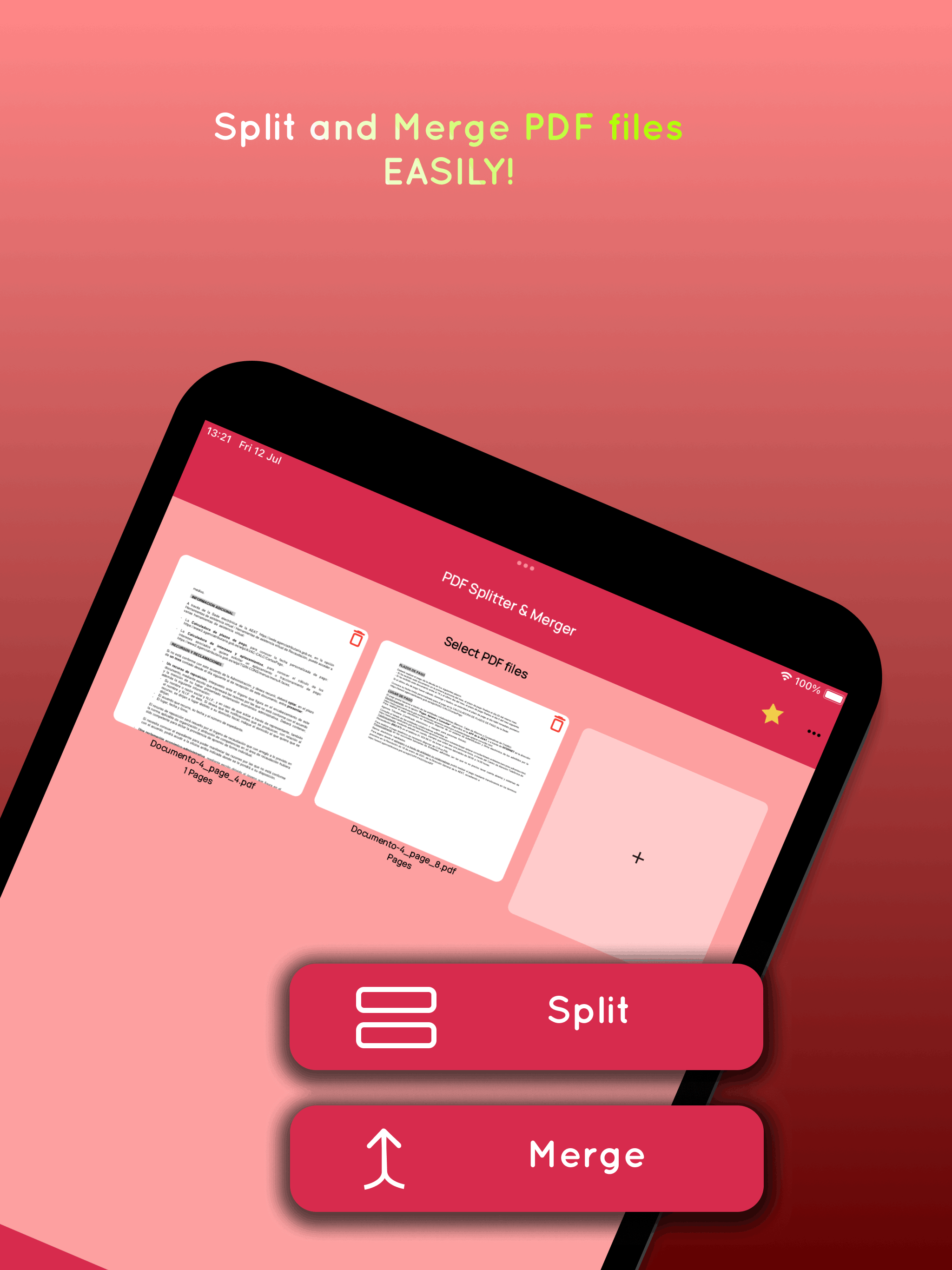 Split PDF Merger