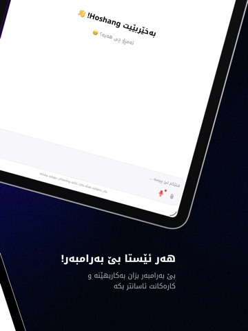 Bzan - Kurdish AI Assistant iPad screenshot