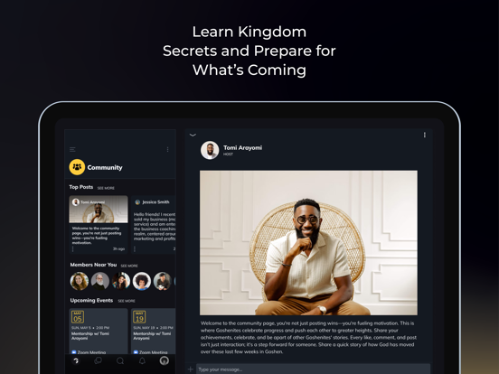 Goshen iPad screenshot 5 - Social Networking app