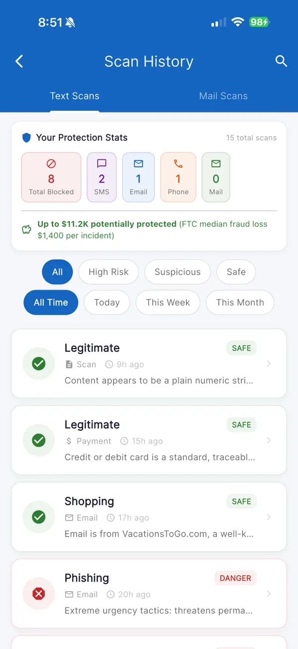 Screenshot #1 pour MailShield Guardian