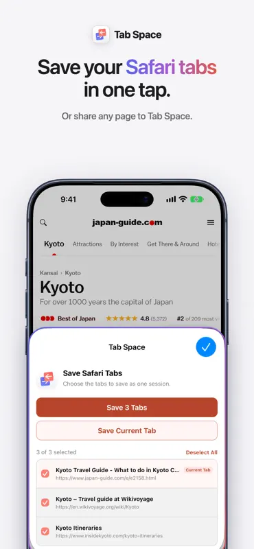 Tab Space – Tab Saver screenshot 1 of 6