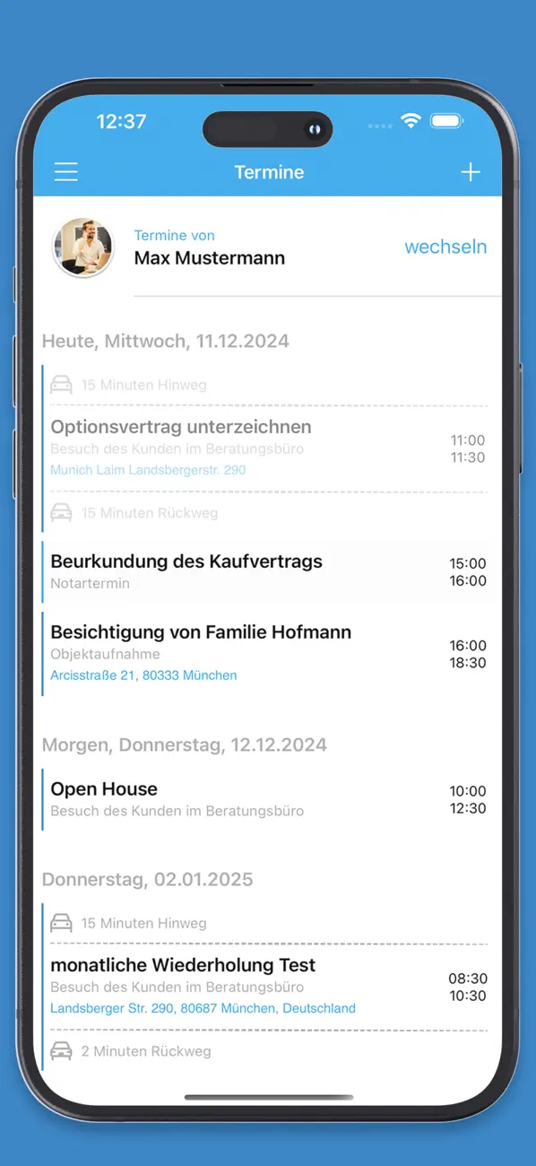 Screenshot #1 pour onOffice App