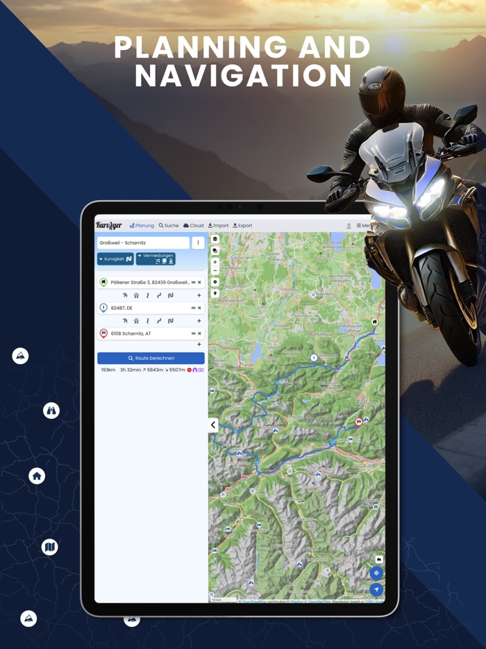 Kurviger Motorcycle Navigation