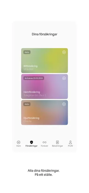 Hedvig iPhone screenshot 4