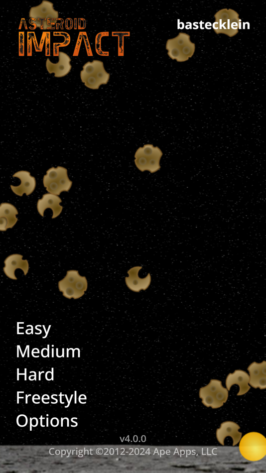 #4. Asteroid Impact (iOS) Podle: Brandon Stecklein