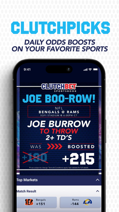ClutchBet Sportsbook: CO/IA/LA Screenshot